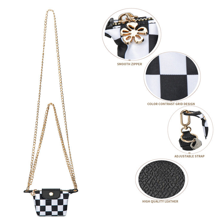 Detachable Nylon Wrist Strap Crossbody Bag Coin Purse