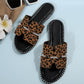 Leopard H Upper Flat Fashion Slippers