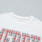 Red Plaid MERRY Holiday Long Sleeve Top and Shorts Set