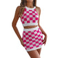 Knee-Length Skirt Knitted Suit