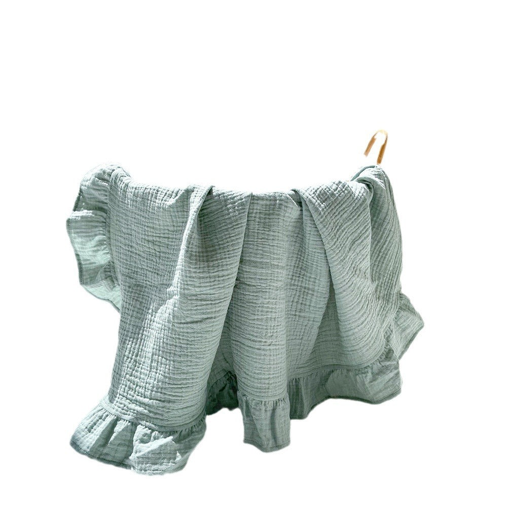 Custom Personalized Ruffle Baby Blanket