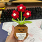 Funny Expression Potato Crochet Doll