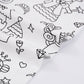 Kids Doodle Print Pajama Set