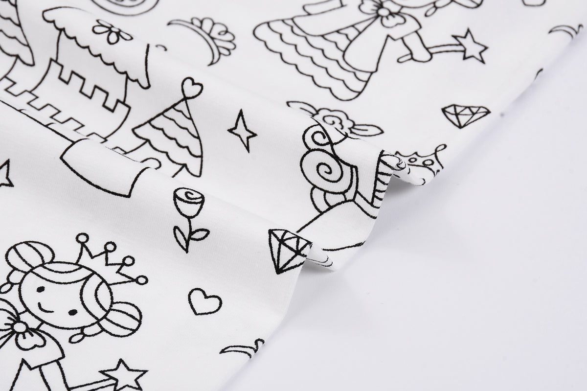 Kids Doodle Print Pajama Set