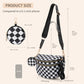 Nylon Crossbody Bags Bum Bag with Detachable Coin Pouch