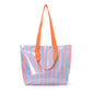 Candy Stripe PVC Tote Bag