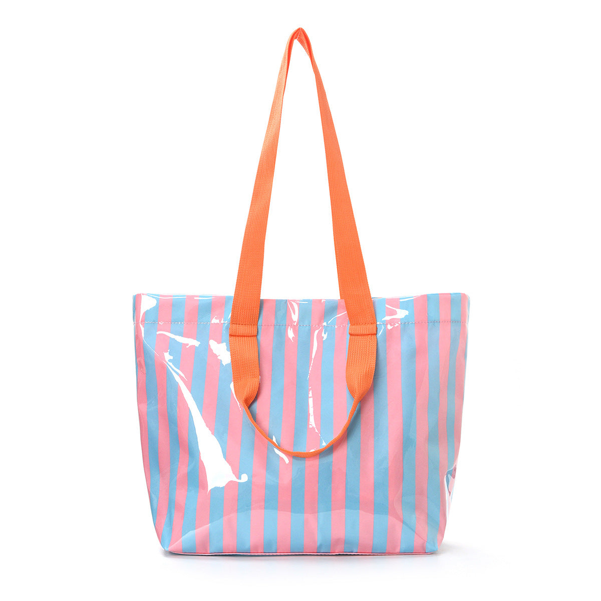 Candy Stripe PVC Tote Bag