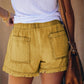 Pocket Frayed Tencel Shorts