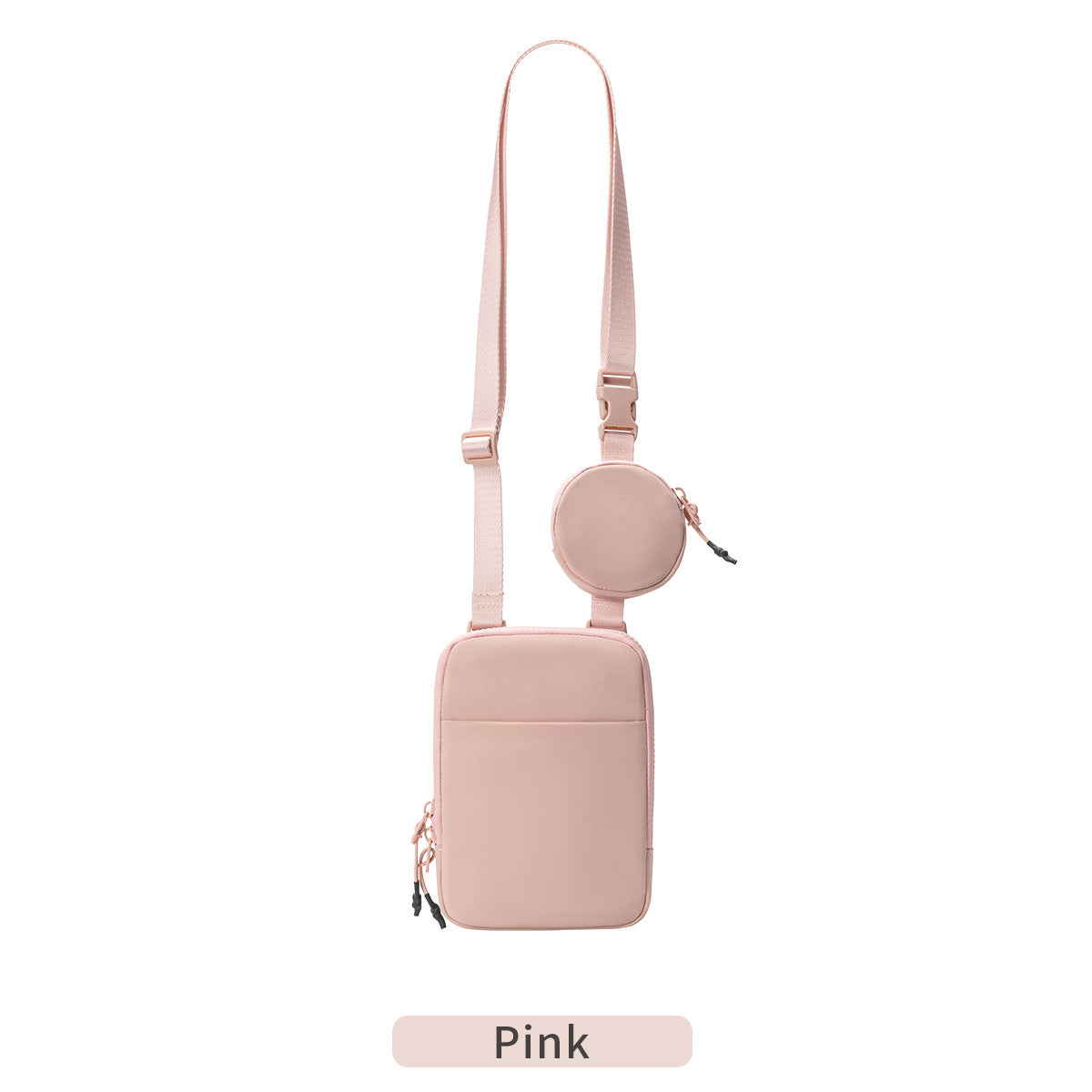 Nylon Crossbody Bag with Removable Mini Pouch