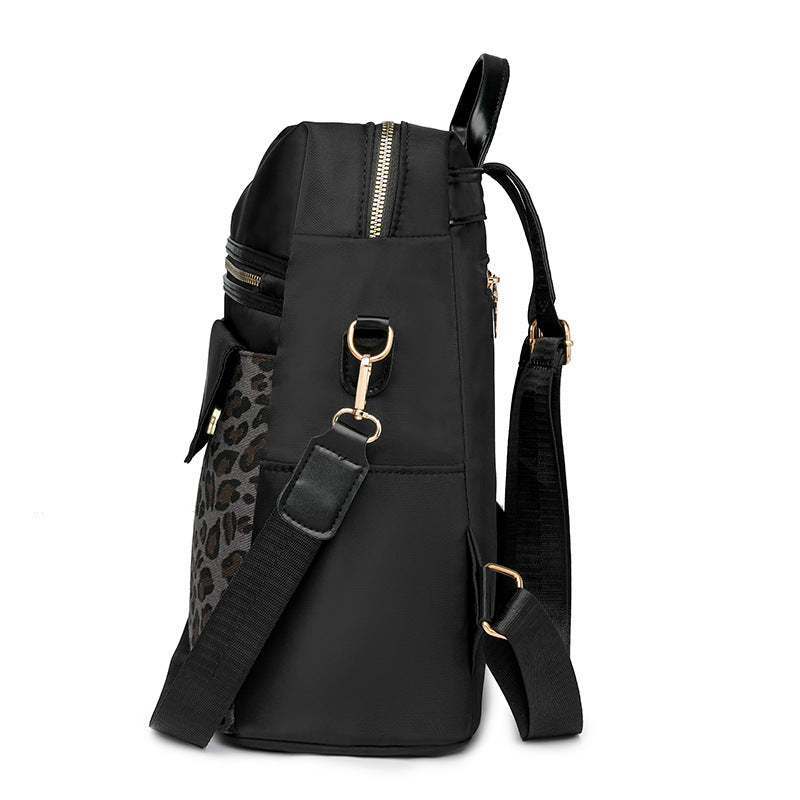 Two Tone Leopard Backpacks