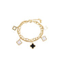 Clover Double Chain Bracelet