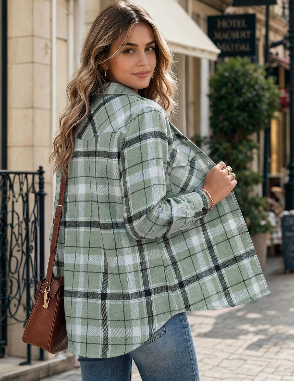 Long Sleeve Plaid Shirt