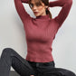 Basic Solid Color Half Turtleneck Sweater