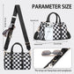 Checkered Boston Bag