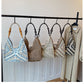 Women Boho Woven Mesh Beach Tote Bag Large Capacity Crochet Vacation Shoulder Handbag