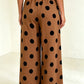 Polka Dot Wide Leg Pants