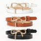 Bow Buckle Skinny Belt