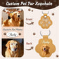 Custom Pet Memorial PU Leather Keychain
