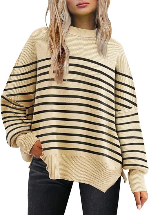 Crew Neck Batwing Sweater