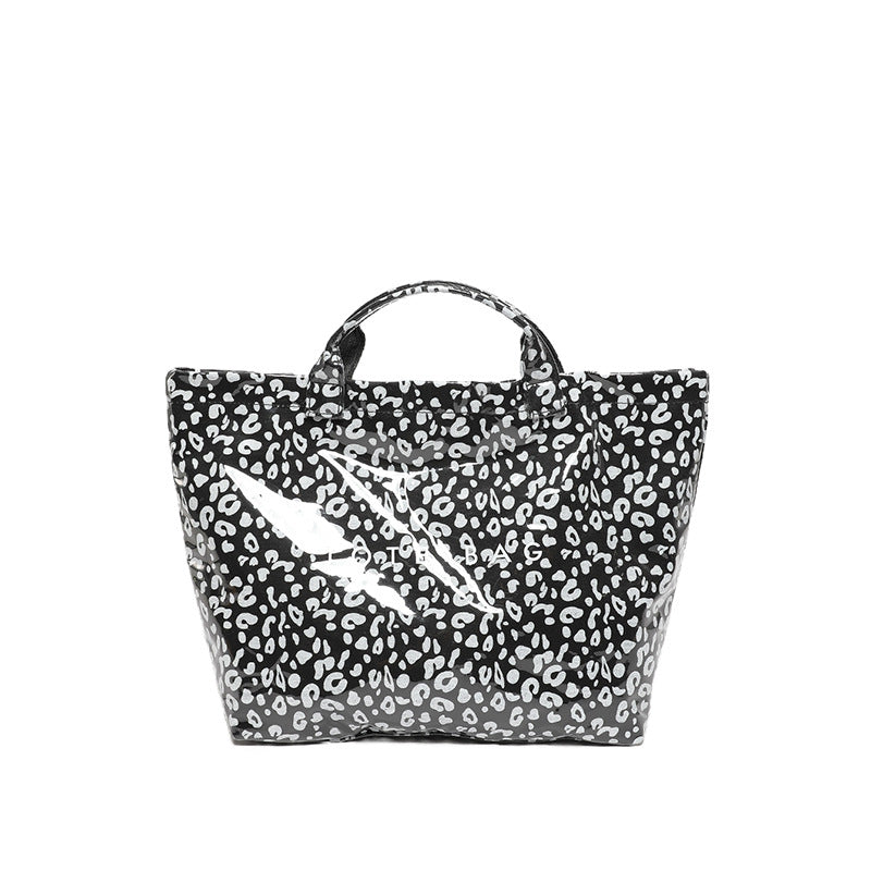 Leopard-Print Large Capacity Tote Bag