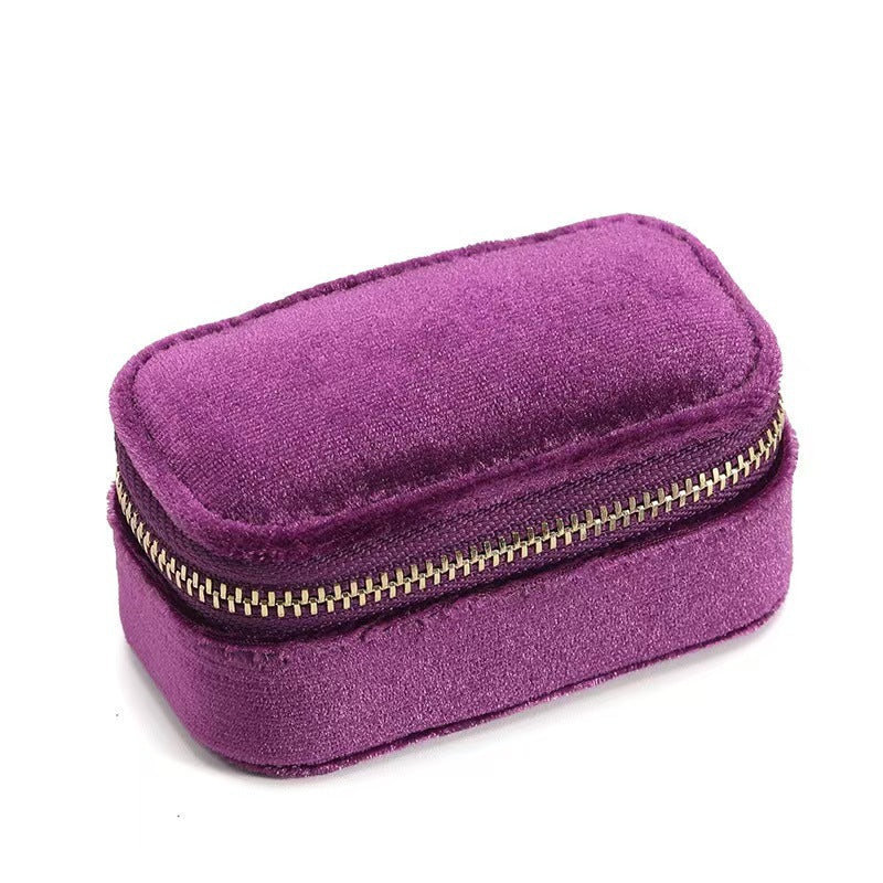 Custom Name Mini Velvet Jewelry Case