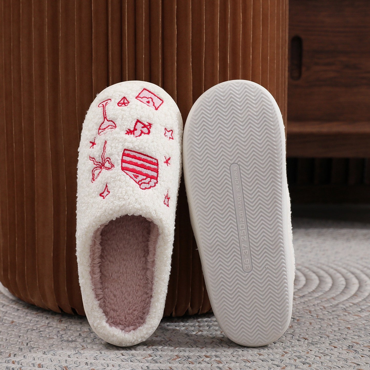 Wedding Doodles Ladies Slippers