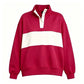 Custom Name Preppy Style Quarter-Snap Sweatshirt