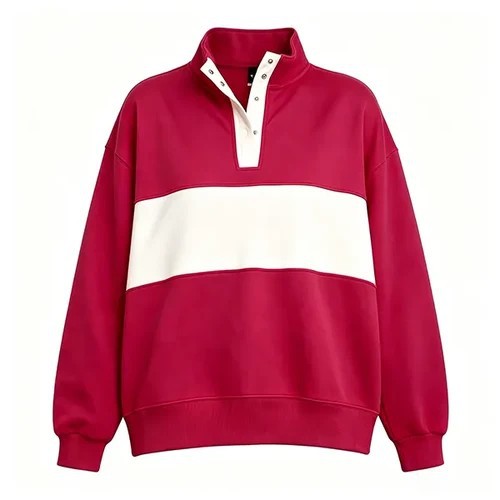 Custom Name Preppy Style Quarter-Snap Sweatshirt