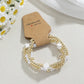 4-Piece Set Of Beaded Elastic Bracelets