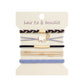 Boho 2-in-1 Hair Tie & Bracelet Set (5-Piece Pack)