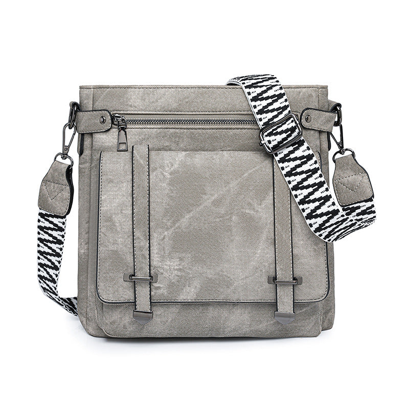 Women's shoulder bag multi-pocket bucket bag crossbody bag