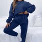 Round Neck Sweatshirt + Pants Suit