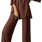 Loose T Side Pocket Sleepwear Set