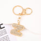 Cute Initial Letter Keychain Backpack Charms