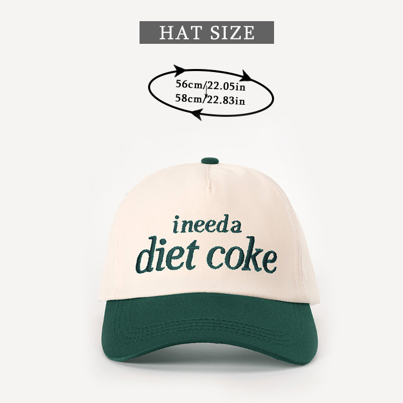 diet coke Color-blocked Baseball Cap Flat Cap