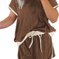 2Pcs Set Colorblock Edge Drop Shoulder T Shirt and Skirt
