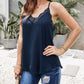 Lace Splicing Hollow Out V-neck Camisole Vest