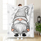 Thickened double-sided printed blanket nap blanket