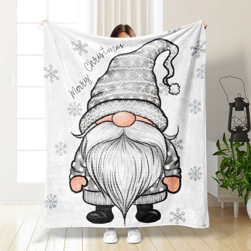 Thickened double-sided printed blanket nap blanket