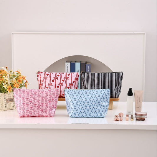 Chic Patterned Cosmetic & Travel Pouch