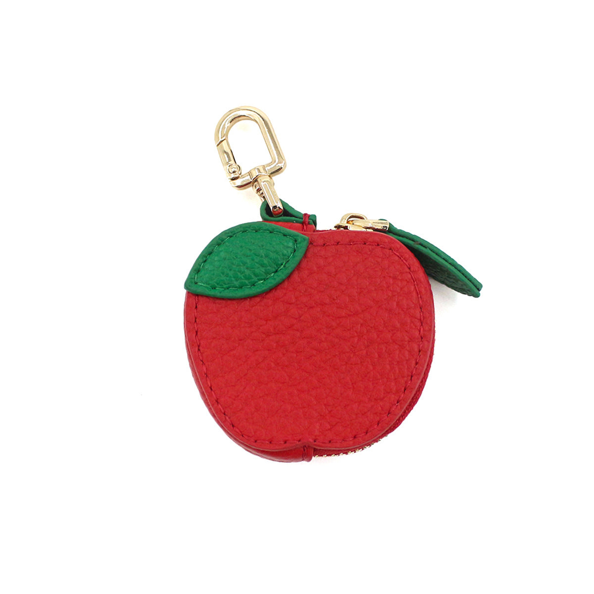 Fruit-Shaped Mini Coin Purse Keychain - Portable PU Leather Wallet & Bag Charm