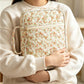 Floral Quilted Large Capacity Bible Book Storage Bag