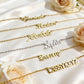 Custom Stainless Steel Letter Necklace, Bracelet, and Stud Earrings – Personalized Name/Logo Pendant