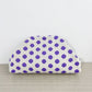 Polka Dot Knitted Kiss-Lock Clutch Bag