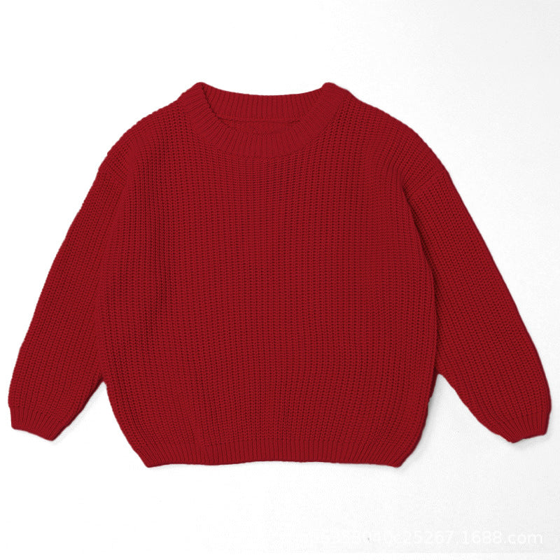 Hand Embroidered Personalized Name Chunky Knit Sweater