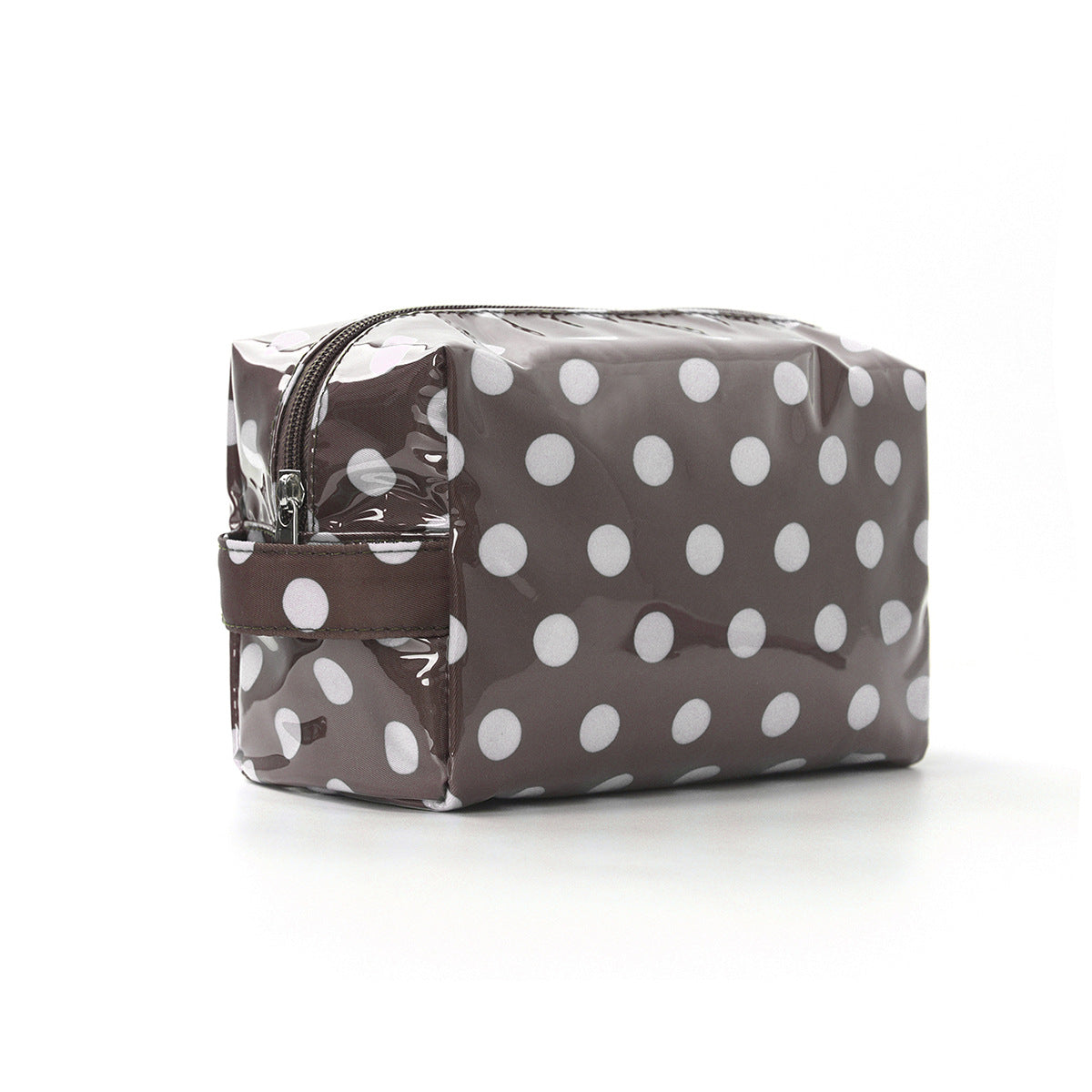 Durable PVC Polka Dot Leopard Print Makeup Bag