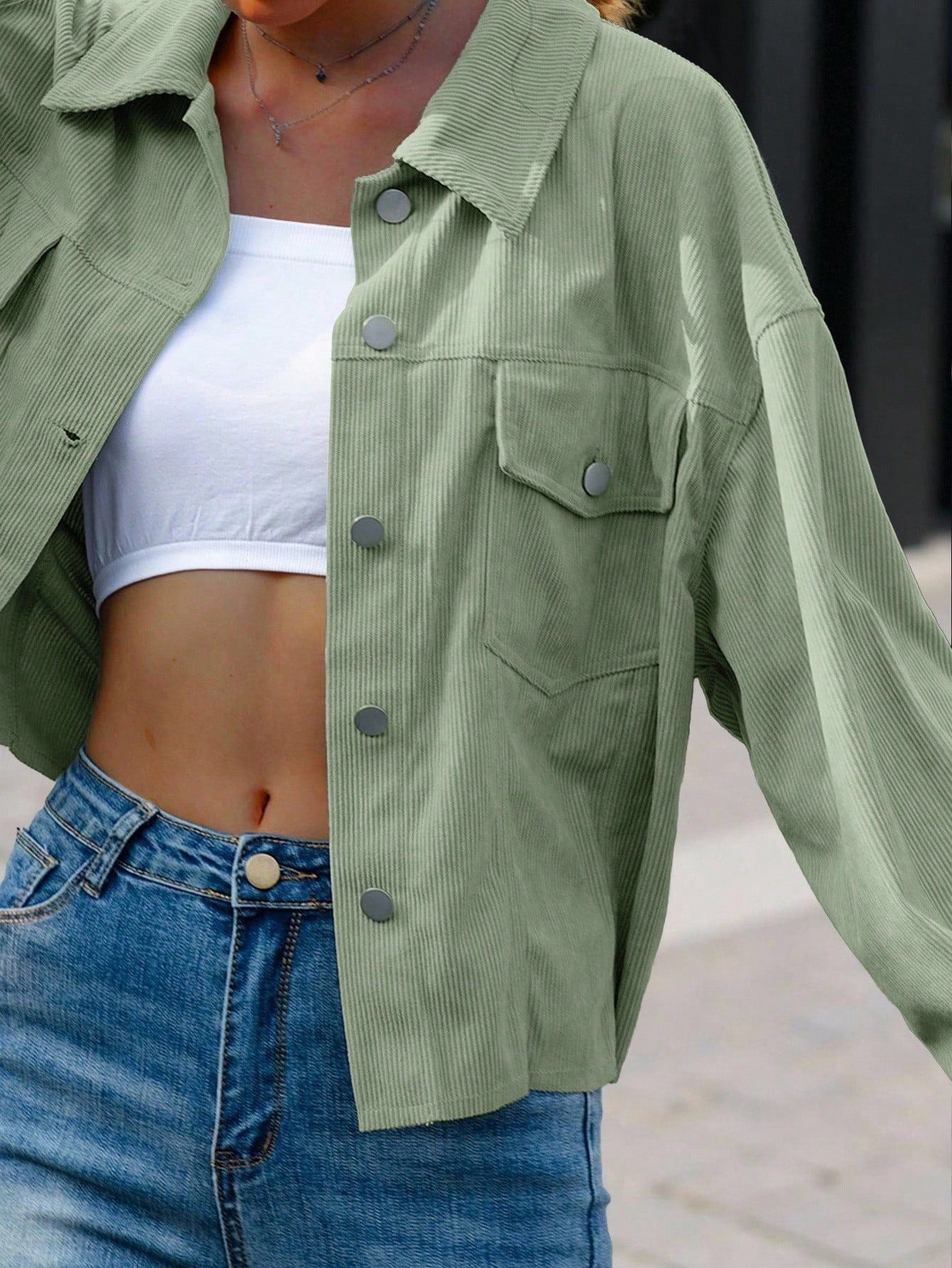 The Hollis Corduroy Shacket