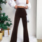 High Waisted Corduroy Flared Pants