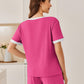 Cozy Ribbed Contrast Lounge Set