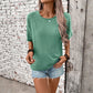 Pearl Decor Lace Applique T Shirt